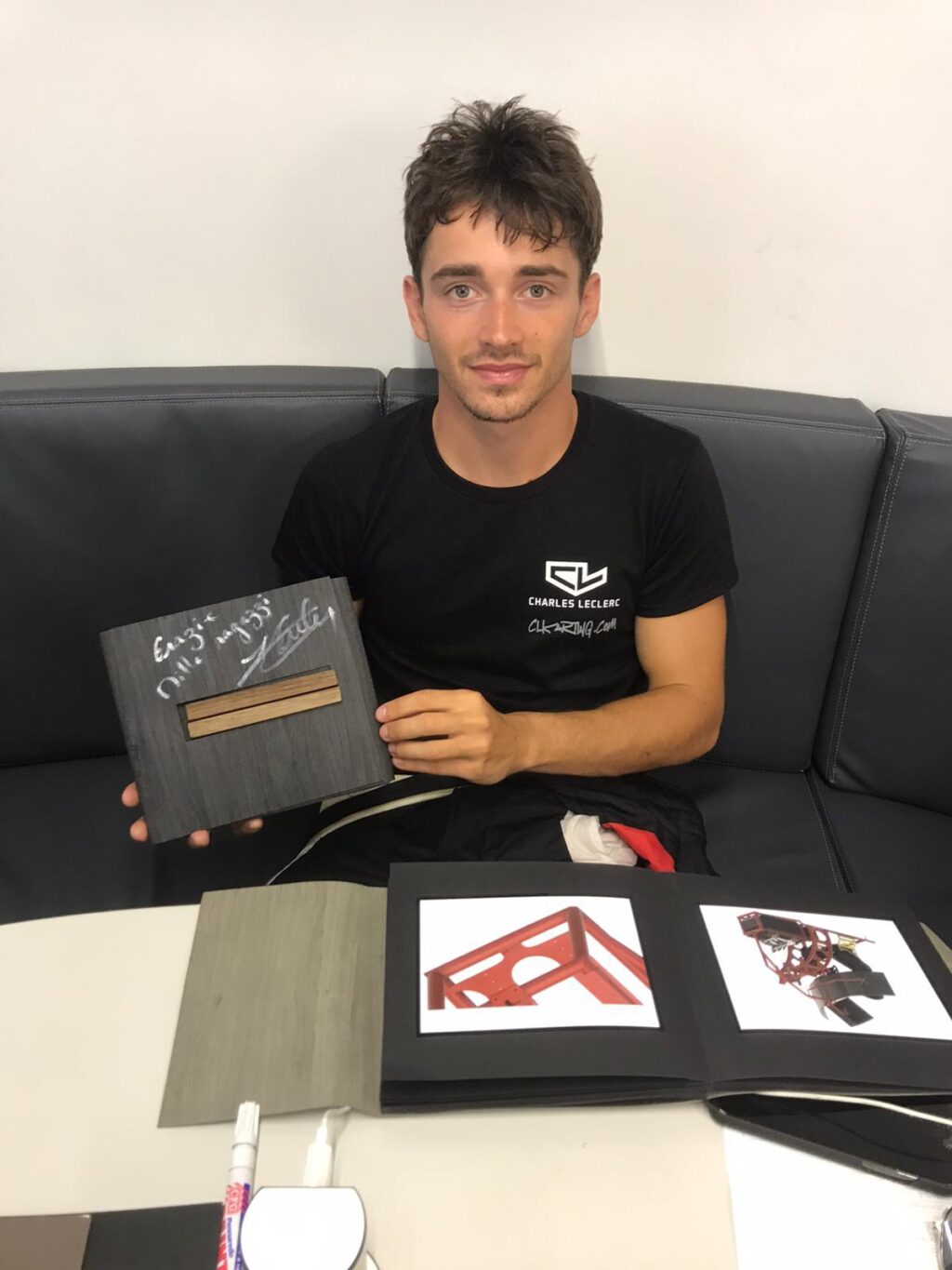 Simone, geniale pilota comasco crea Teleios: simulatore di guida per  Charles Leclerc - ComoZero