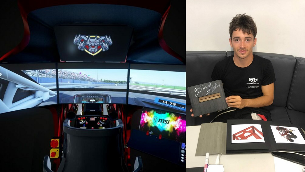 Simone, geniale pilota comasco crea Teleios: simulatore di guida per  Charles Leclerc - ComoZero