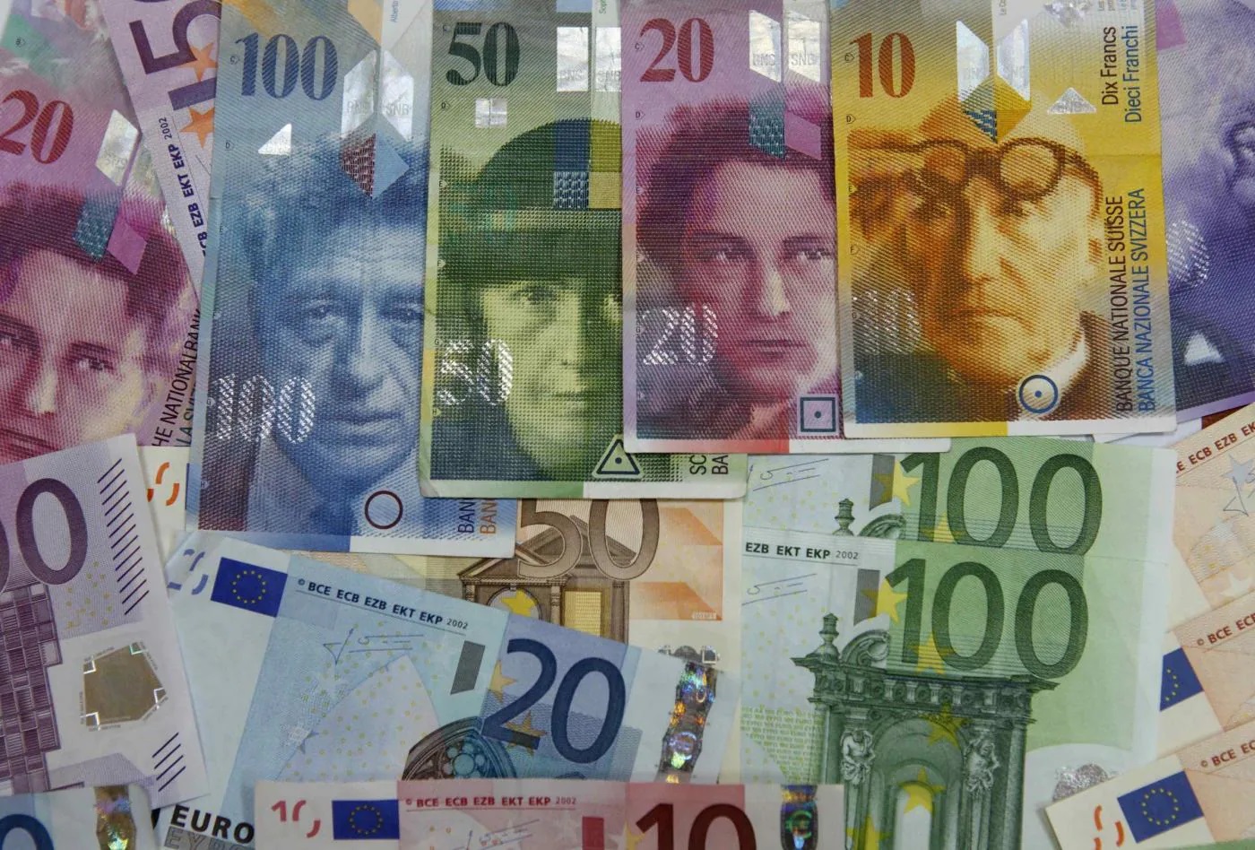 cambio franco svizzero in euro