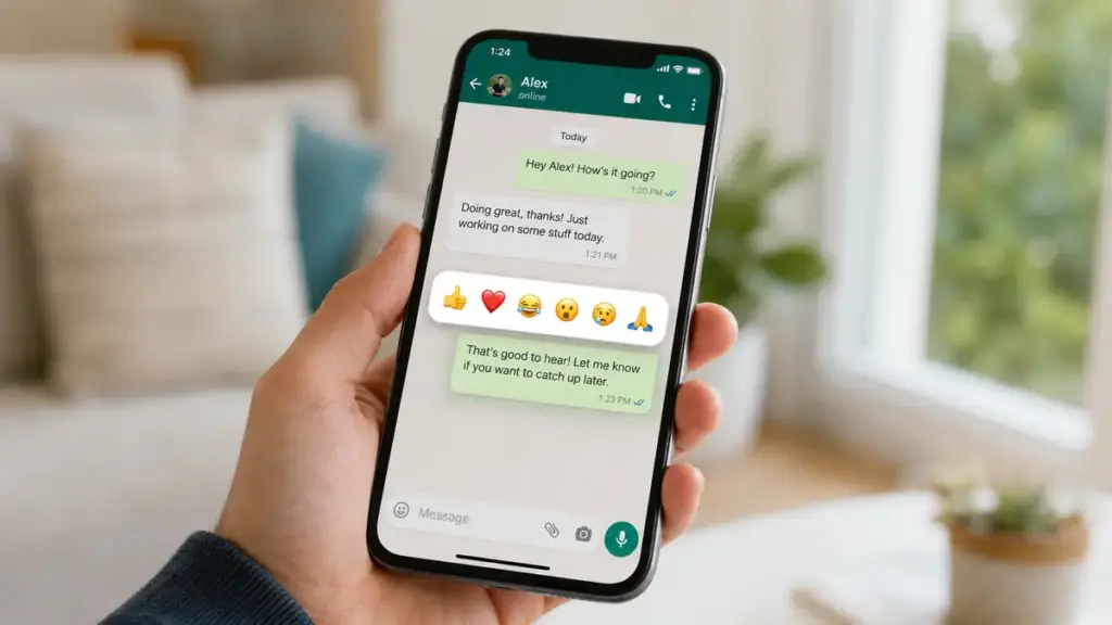 WhatsApp prepara nuove opzioni per personalizzare le reazioni ai messaggi