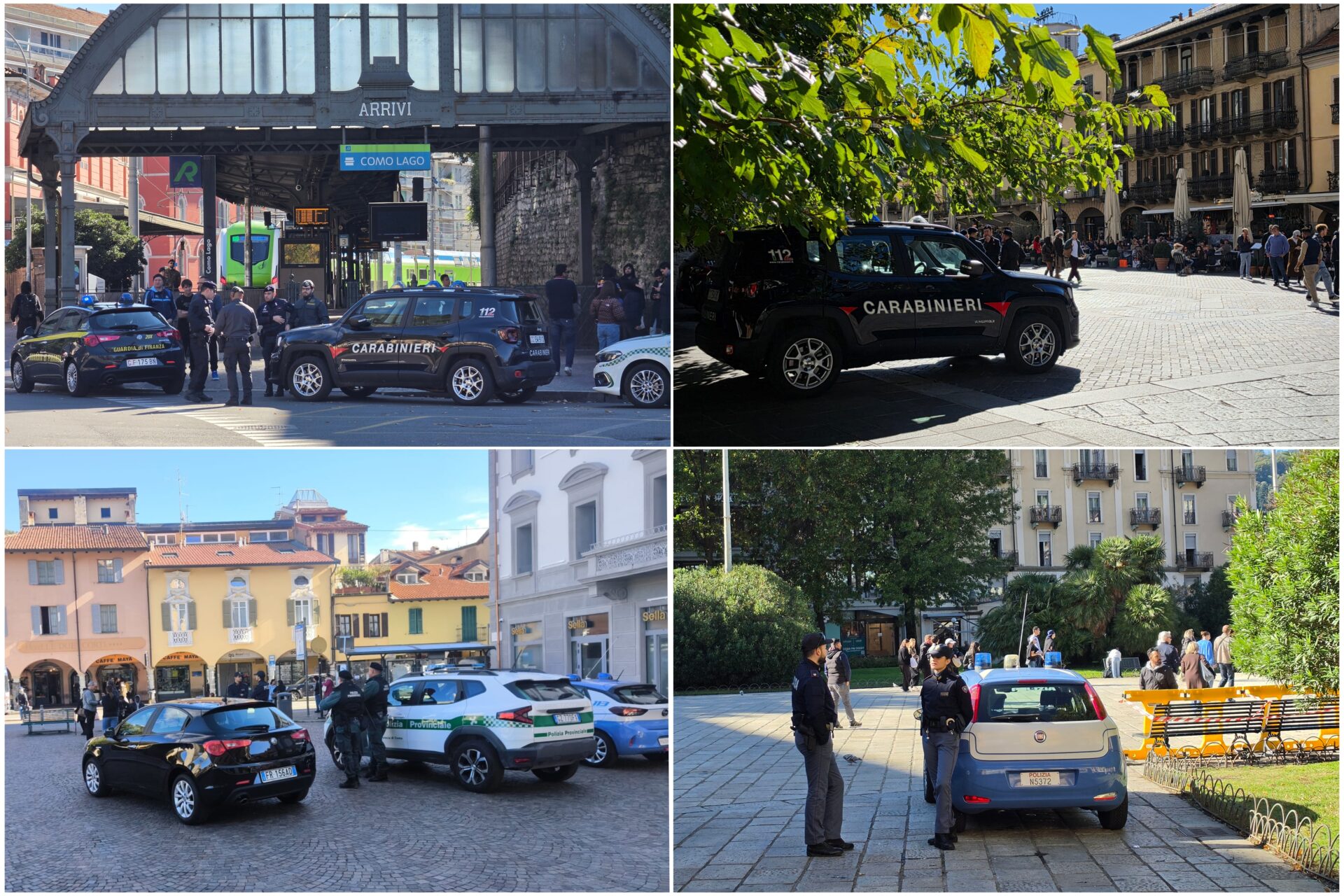 Como presidiata palmo a palmo dalle forze dell'ordine: il centro pieno ...