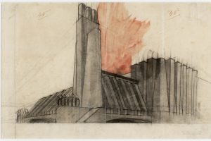 A. Sant_Elia_Edificio industriale con torre angolare, 1913_Pinacoteca Civica Como