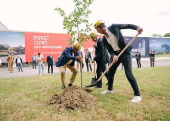 Christoph Gamper, CEO e Co-Owner di Durst Group; Alessandro Manes, Director Global Sales Industrial Textile, Durst Group; Harald Oberrauch, Presidente di Durst Group