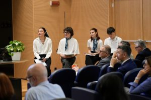 Da sin Elisa Bramani, Sebastiano Vigoni, Rebecca Canzetti, Tommaso Angioletti