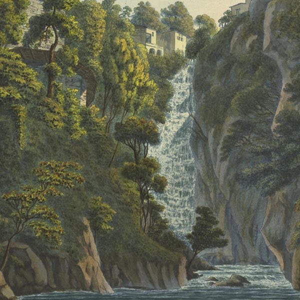 Federico Lose_Veduta della Cascata presso Nesso sul Lago di Como