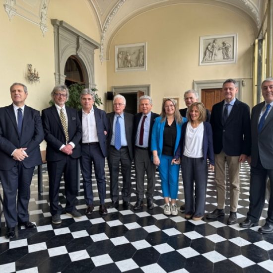 I relatori scientifici con i rappresentati istituzionali