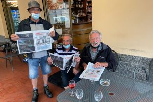 Lettori ComoZero al Bar Plesio
