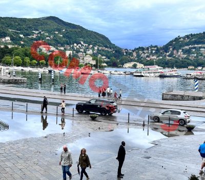 Lungolago-Piazza-Cavour-Allagata-Traffico-Ripristinato