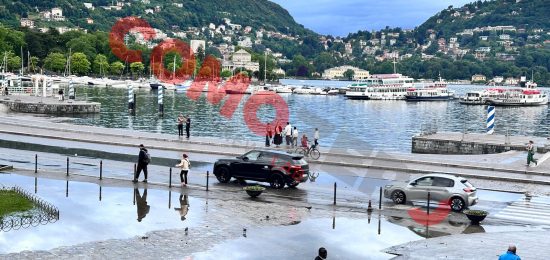 Lungolago-Piazza-Cavour-Allagata-Traffico-Ripristinato