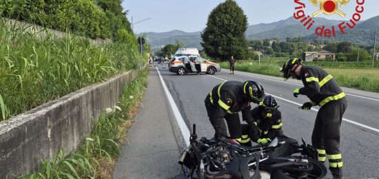 Montorfano-Briantea-Morto-Motociclista-Vigili-del-Fuoco
