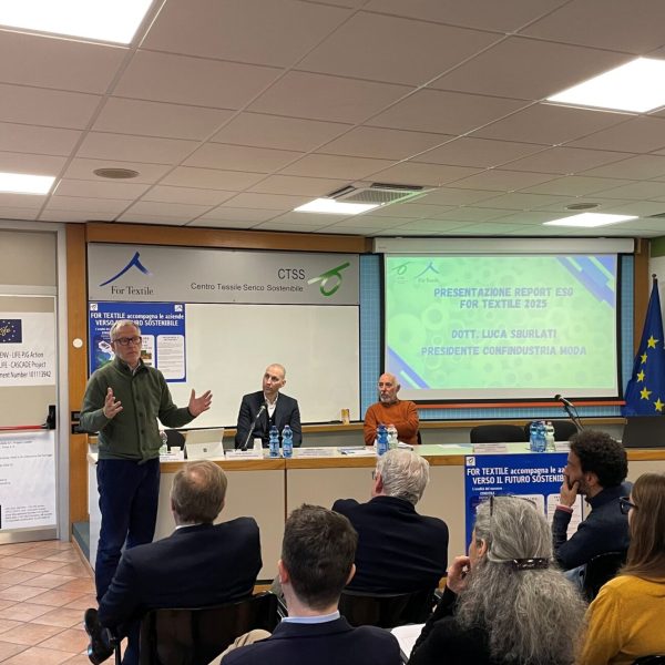 Presidente Confindustria Moda Luca Sburlati presso il CTSS