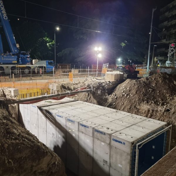 Realizzazione struttura sottopasso Como Borghi