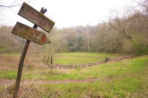 Segnaletica nei pressi del laghetto di Cardina (foto Mirna Ortiz)