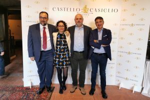Segreteria Cisl dei Laghi. Da sinistra Marco Contessa, Elisa di Marco, Daniele Magon e Leonardo Palmisano