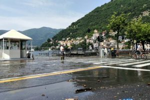 il lago si ritira