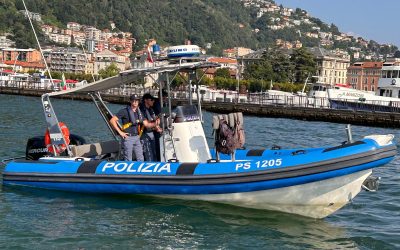 barca gommone polizia