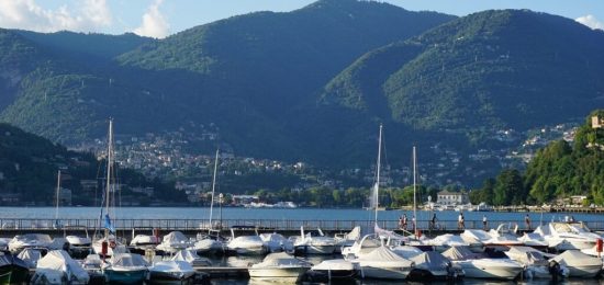 barche lago como