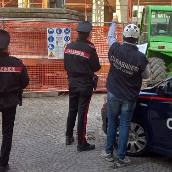 carabinieri cantiere