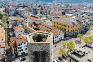 Como città murata, mura, torri, torre San Vitale
