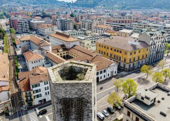 Como città murata, mura, torri, torre San Vitale