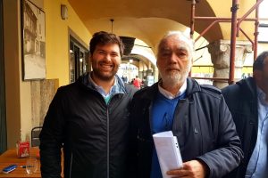 Enrico Cenetiempo, a destra, con il collega di gruppo, Luca Biondi