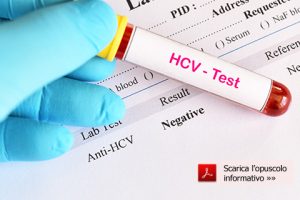 Hepatitis C virus negative test result with blood sample tube