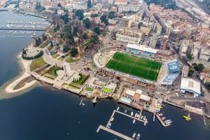 Como Stadio SInigaglia e quartiere razionalista, giardini a lago, tempio voltiano, monumento ai caduti