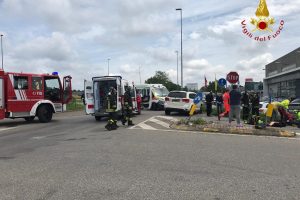 incidente vigili del fuoco ambulanze