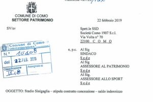 lettera como 1907