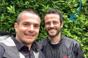 Vozella con lo storico ex consigliere comunale Guido Martinelli (entrambi di Tavernola)