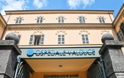 Como ingrfesso su via Dante dell'ospedale Valduce