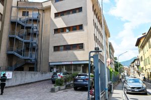 Como ingresso pronto soccorso su via Santo Garovaglio dell'Ospedale Valduce