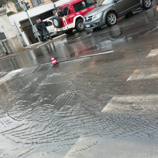 perdita acqua allagamento via per cernobbio