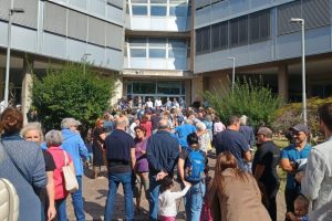 Il presidio contro la chiusura