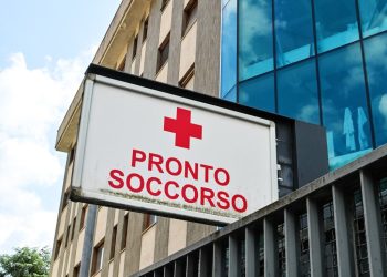 Como ingresso pronto soccorso su via Santo Garovaglio dell'Ospedale Valduce