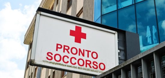 Como ingresso pronto soccorso su via Santo Garovaglio dell'Ospedale Valduce