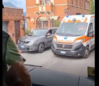 traffico lariana ambulanza